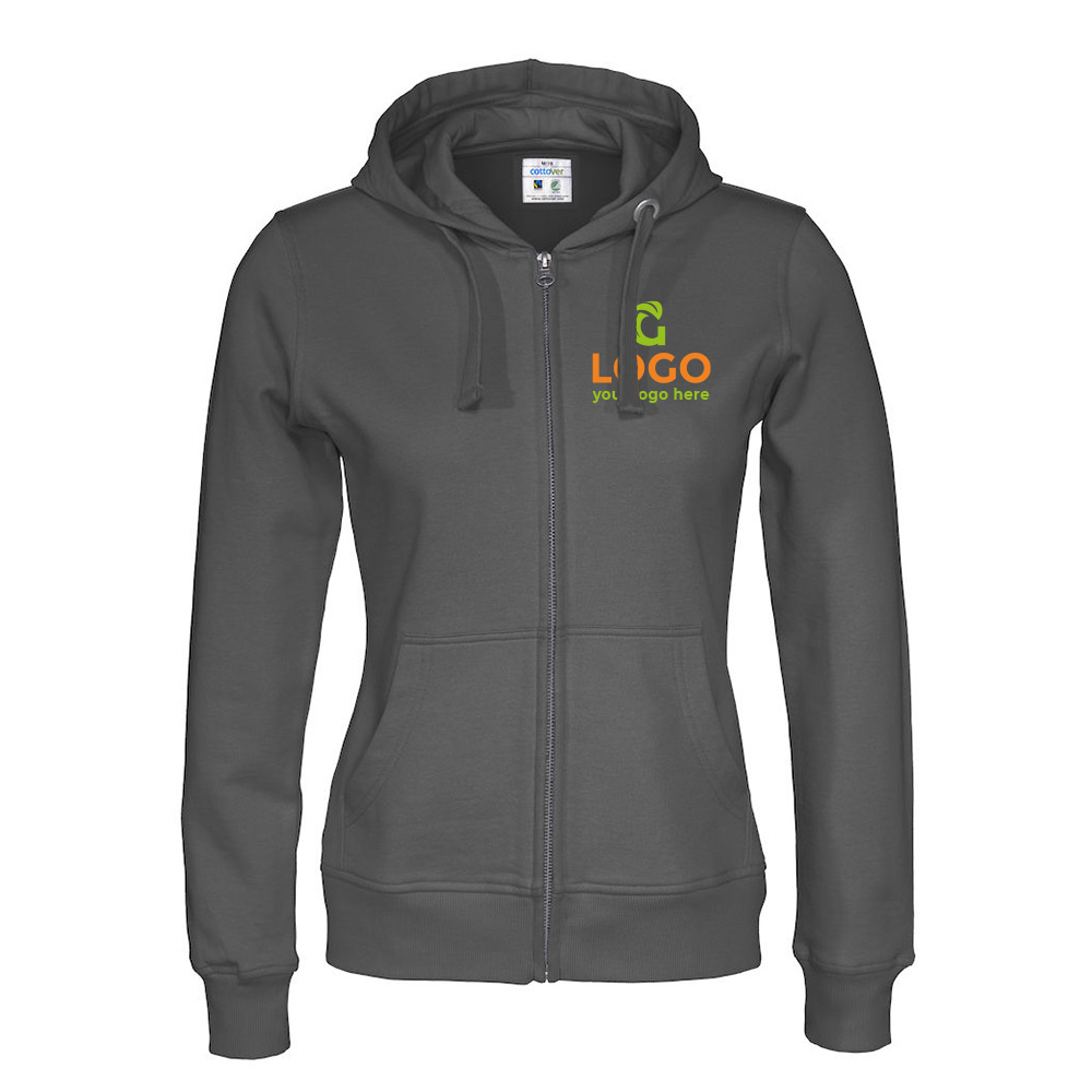 Zipped hoodie | Ladies | Eco gift